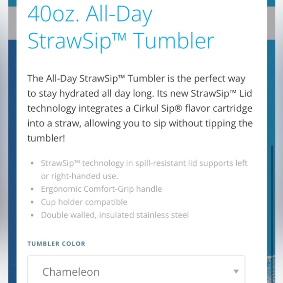40oz. All-Day StrawSip™ Tumbler (Cirkul - Chameleon) So yummy! Have 1 already! - Picture 2 of 2